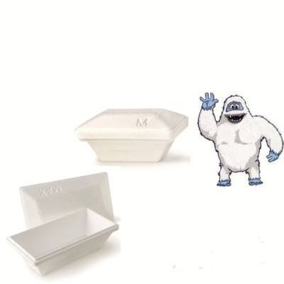 Iso Eis Styropor Behälter 500ml - Yeti - Größe "M" - 50 Stück