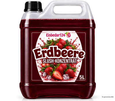 Slush Eis Sirup Erdbeere- 5 Liter Konzentrat