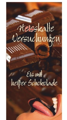 Menükarten Eiskarten Schoko Eisbecher - 10 Stück