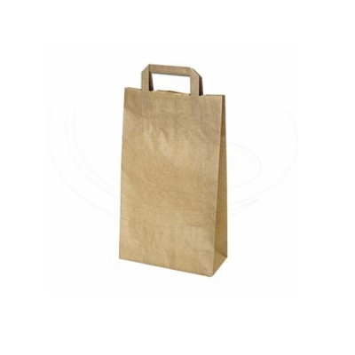 Papiertragetaschen braun - 26+10 x 36cm - 250 Stück