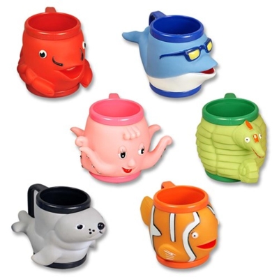 Sammeltassen - Kinder Eisbecher - Meerestiere - 36 Stück