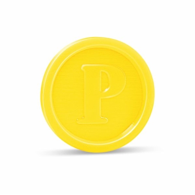 Pfandmarken - Wertmarken - Getränkemarken - Gelb