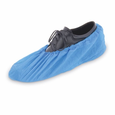 Einweg Überschuhe CPE blau - 40 x 14cm - 100 Stück