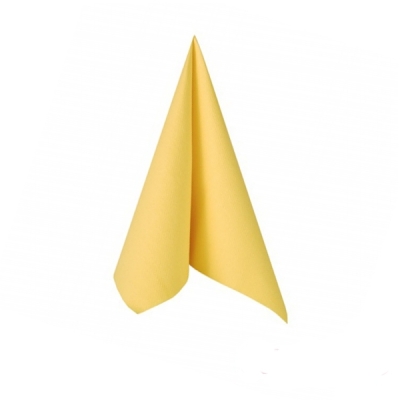 Servietten 1/4 Falz - 33x33cm - 3-lagig - 250 Stück - Gelb