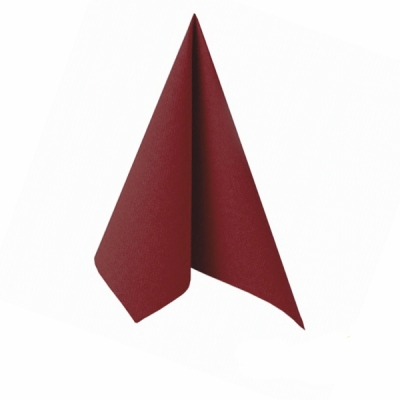 Servietten 1/4 Falz - 33x33cm - 3-lagig - 250 Stück - Bordeaux