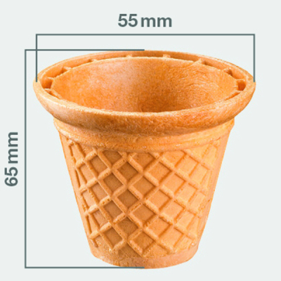 Waffelbecher Klein - Emu - 630 Stück