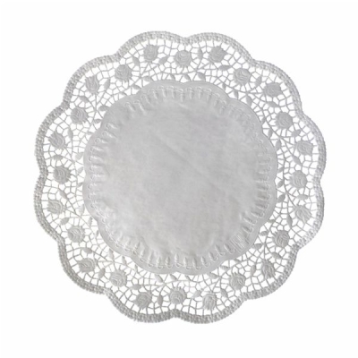 Tortenspitzen - Tortenpapier rund weiß 38cm - 100 Stück