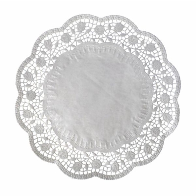 Tortenspitzen - Tortenpapier rund weiß 40cm - 100 Stück