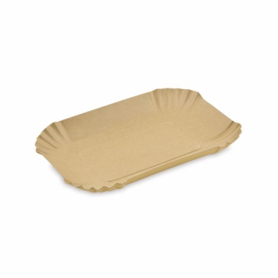 Pappschale BRAUN - Fettdicht  - 13 x 18 x 3cm - 250 Stück