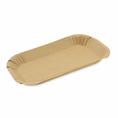 Pappschale BRAUN - Fettdicht  - 15 x 23 x 2cm - 100 Stück