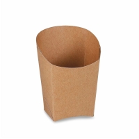 Snackbecher - Snackschale - Fettdicht - 100g - Braun - 50...