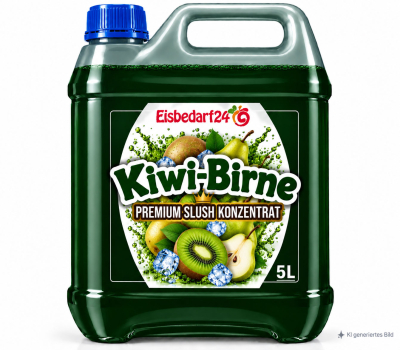 Slush Eis Sirup Kiwi-Birne - 5 Liter Konzentrat Premium