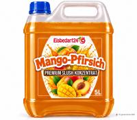 Slush Eis Sirup Mango-Pfirsich - 5 Liter Konzentrat Premium