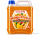 Slush Eis Sirup Mango-Pfirsich - 5 Liter Konzentrat Premium