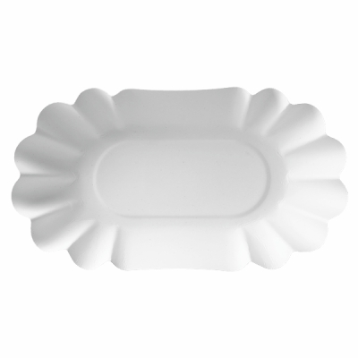 Pappschale - Pappteller - 10,5 x 17 x 3cm - 250 Stück