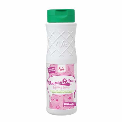 NIC Topping Unicorn Glitter - Geschmack Kaugummi - 500ml