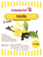 Softeispulver - S-Line Vanille - 7 x 1,6 Kg