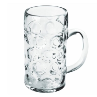 Bierkrug - Maßkrug - unzerbrechlich - 1 Liter - klar