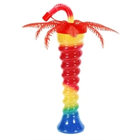 Slush Yard Cups Palme - Spirale bunt - 350ml - 170 Stück