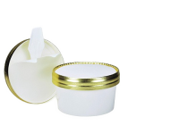 Deckel für Industriebecher 10MG - Rand Gold - mit...