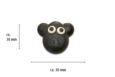 3D - Dekor Black Sheep - 60 Stück