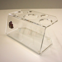 Eistütenablage Plexiglas - Waffelhalter - 5-Loch