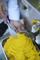 Eiscremespatel - Spatel - mit Titan Griff - 26cm - Gelb - 1 Stück