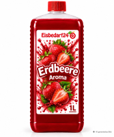 Slush Eis Aroma - Erdbeere- 1 Liter Flasche