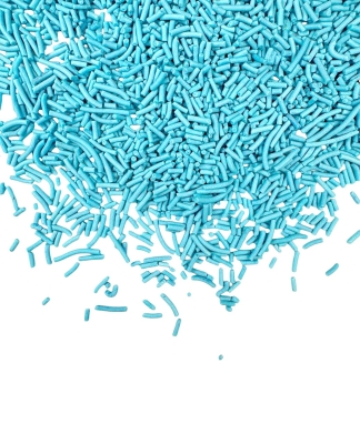 Deko Streusel Stifte-Blau - 80g