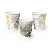 Kaffeebecher Big City Life - GELB - 9oz - 250ml - 50...