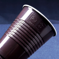 Automatenbecher - Kaffeebecher - PS - braun - 180ml - 100 Stück
