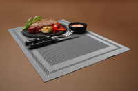 Platzset - Tischset Rahmen - Vinyl - 45x30cm - Graphit -...