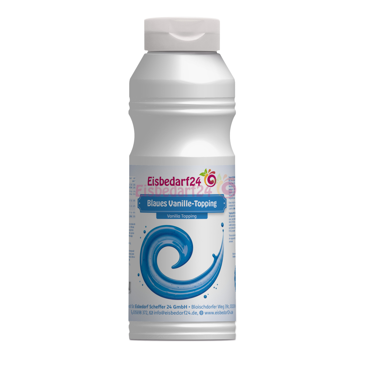 Blau Sauce - (Vanille Geschmack) - Eis Topping EB24