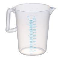 Messbecher Kunststoff - PP mit Skalierung - 3 Liter