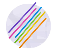 Jumbo Mehrweg - Trinkhalme - 24cm lang - 8mm - bunt - 200...