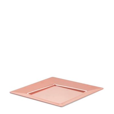 Mehrweg Teller Spigolo PS - 23 x 23cm - Pfirsich - 25 Stück