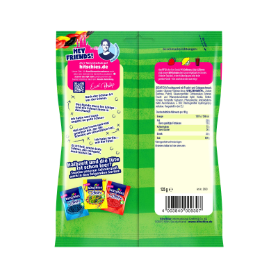 Hitschies Fruchtgummi - Vegan - FAN Schnüre - 125g