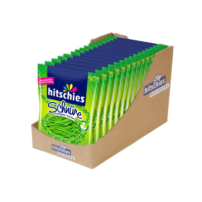 Hitschies Fruchtgummi - Vegan - Schnüre - Apfel - 125g
