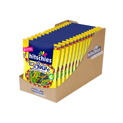 Hitschies Fruchtgummi - Vegan - Schnüre bunt - 125g