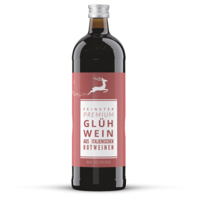 Premium Glühwein aus Rotwein vom Winzer - 10,5% Vol. - Rot - 0,7 Liter Flasche